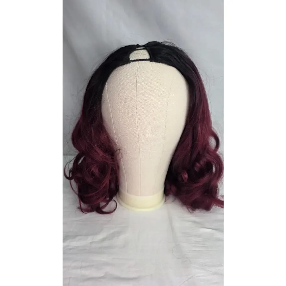 Curly V Part Wig 18